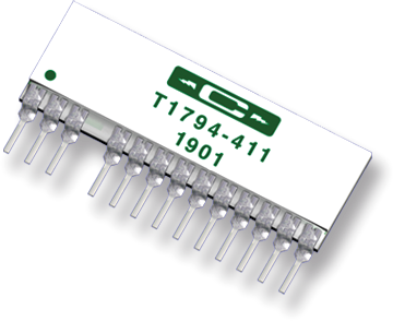 Type T1794 Custom Precision and Ultra-Precision SIP Resistor Networks